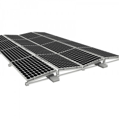 East- West Solar Ballasted Roof Mounting System